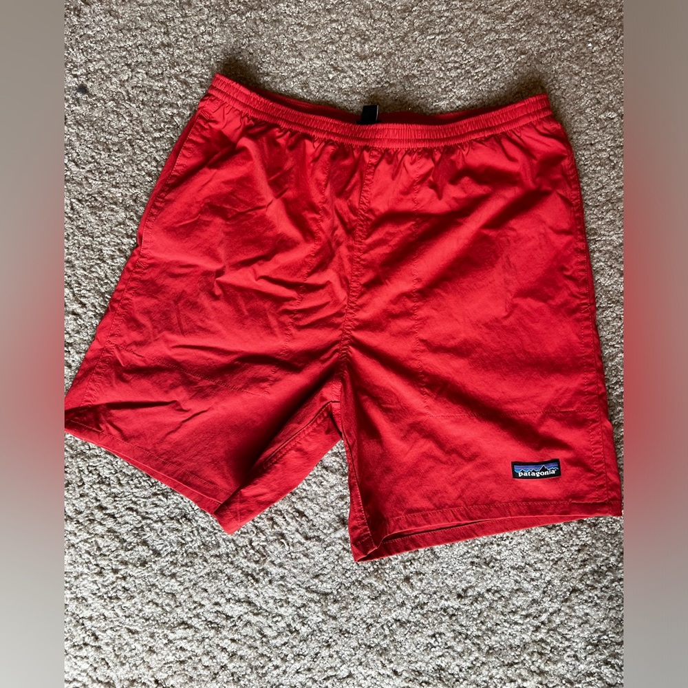 Patagonia baggies, size medium, color: Red